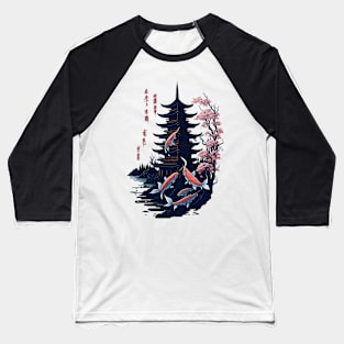 Japanese pagoda Baseball T-Shirt